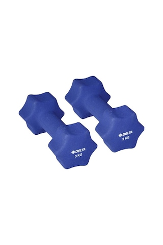 3 Kg X 1 Adet Deluxe Neopren Kaplı Lacivert Demir Dambıl-2 Adet