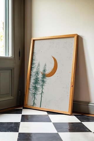 512 Store Bohem Ikili Poster - Çerçevesiz Poster 20 X 30 Turuncu