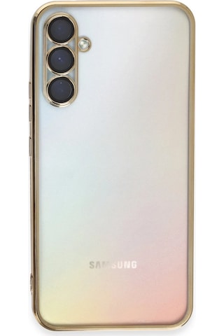 Newface - 213 - Samsung Galaxy Uyumlu A54 5g Kılıf Razer Lensli Silikon - Csmo-tex - - Gold