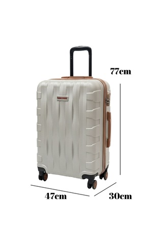 Büyük Boy Valiz 4x2 Teker Vizon-taba 1167 Vizon - Taba