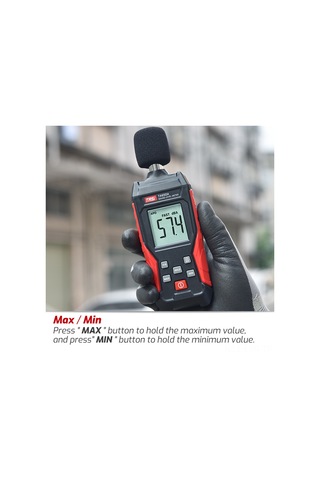 Ranyeek Ta650a Dijital Ses Seviye Ölçer - 30-130db Gürültü Testeri, Ev Ve İş Mekanları İçin Akıllı Ses Ölçüm Aracı Siyah+kırmızı 1 ADET