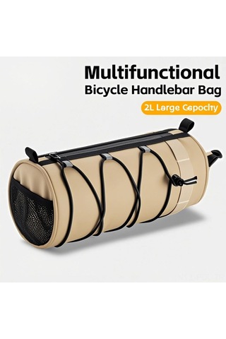 Padalink Bisiklet Gidon Çantası - Büyük Kapasiteli, Dayanıklı Ve Pratik Bisiklet Aksesuarı 2l Haki