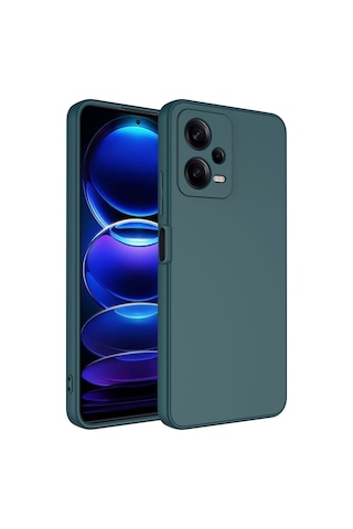 Xiaomi Redmi Note 12 5g Kılıf Zore Mara Lansman Kapak Koyu Yeşil