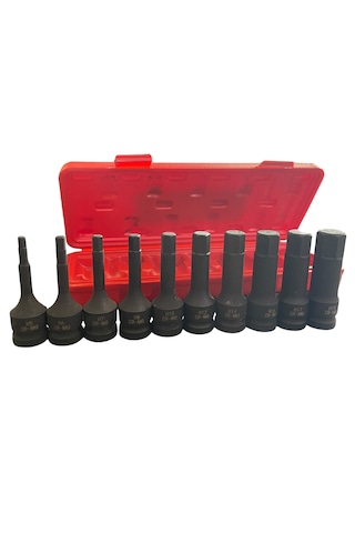 10 Parça 1/2 Darbeli Havalı Allen Lokma Seti H5-h6-h7-h8-h10-h12-h14-h16-h17-h19