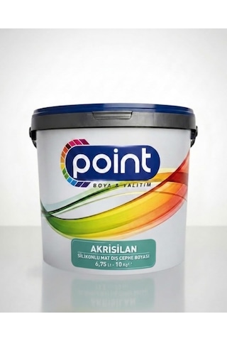 Akrisilan - Silikonlu Mat Dış Cephe Boyası Beyaz, 10 Kg 0.2 L