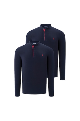 İkili Set V4009 Dewberry Erkek Sweatshırt-lacivert-lacivert Lacivert-lacivert
