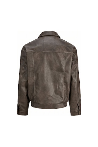 Jack & Jones Jjmarlon Pu Jacket Kahverengi