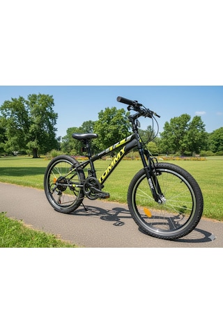 Tommybike 20 Jant Vitesli Bisiklet Duble Jant 21 Vites Ön Amortisörlü Çocuk Bisikleti Sarı