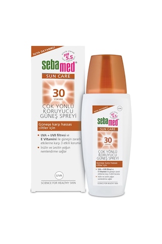 Sebamed Sun Care SPF 30 UVA / UVB Filtresi ve E Vitamini Üçlü Yüksek Koruma Çok Yönlü Güneş Spreyi 150 ML