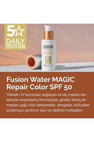 Isdin Fotoprotector Fusion Water Magic Repair Color Spf 50 50 ML