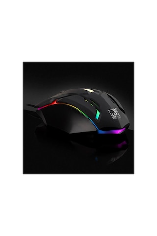 X1 Rgb Işıklı Oyuncu Kablolu Gamer Oyuncu Mouse Siyah Diğer