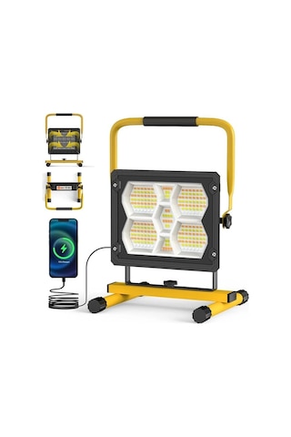 Güneş Enerjili 400 Ledli Powerbank Projektör Renk