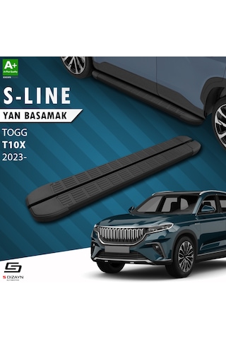 S-dizayn Togg T10x S-line Siyah Yan Basamak 203 Cm 2023 Üzeri