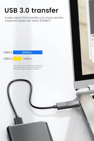 Torima YD-70 Siyah Usb To Type-C Mini Telefon Çevirici Adaptör