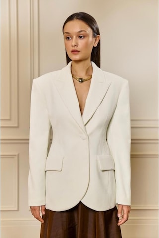 Siyay Bellean Blazer Ceket Beyaz