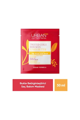 Urban Care Hibiscus & Shea Butter Kıvırcık ve Dalgalı Saçlar için Bakım Maskesi 50 ML