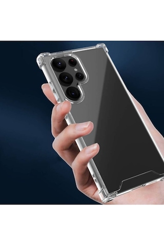 Galaxy S24 Ultra Kılıf Zore Nitro Anti Shock Silikon Renksiz