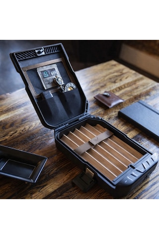 Vaultek Lifepod 1.0 Seyahat Tipi Siyah Humidor Puro Kutusu - Trm5009