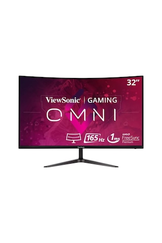 Viewsonic VX3218-PC-MHD 32" 1 MS Full HD Curved 180 Hz Oyuncu Monitörü (Outlet)