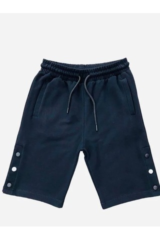 Çocuk Çıtçıtlı Şort-14547 Siyah