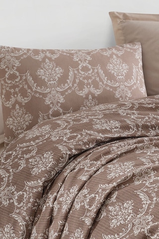 Enlora Home Pike Seti Baskılı Tek Kişilik Pure Kahve