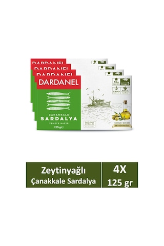 Dardanel Zeytinyağlı Çanakkale Sardalya 125 Gr X 4 Adet Dardanel Zeytinyağlı Çanakkale Sardalya 125 Gr X 4 Adet