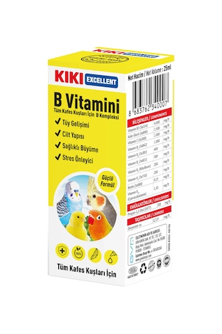 Kiki Excellent Kuş B Vitamini 25 ML