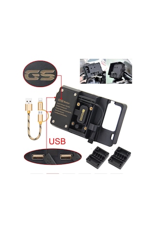 Bmw Gs Ve Sxr Navigasyon Telefon Tutucu Usb Şarj