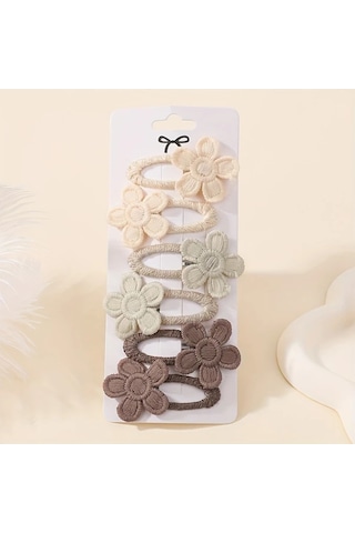 Willowhaven Renk 2 6lı Çiçek Desenli Saç Tokası - Günlük Kullanım İçin Bohem Desen Renk 2