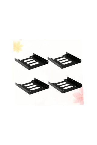 3set Sabit Sürücü Tepsisi 2.5 İla 3,5 İnç Ssd Tepsi Montaj Braketi Masaüstü Bilgisayarlar İçin Siyah Isıya Dayanıklı 4pcs3