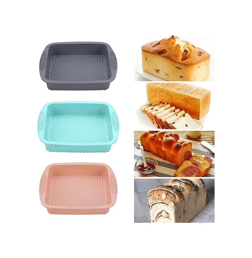 Sunshine011 Blue Yapışmaz Silikon Pişirme Kalıbı: Kek, Ekmek, Pastalar İçin, Fırın Ve Bulaşık Makinesi Güvenli