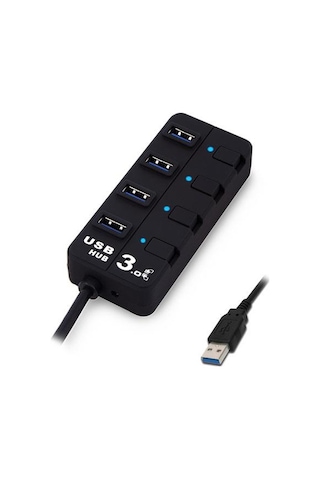 S Link Sl U307B 4 Port Usb 3.0 Siyah Usb Hub