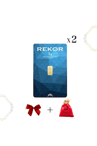 2 Adet 1 Gr 24 Ayar Altın Rekor