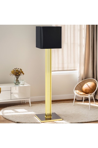 Premium Model Kare Lambader Lüx Aydınlatma Sitemi 37x37 159 Cm Siyah