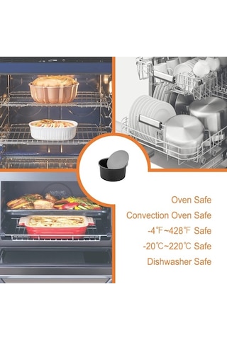 Bloomnest Yuvarlak Yapışmaz 6 İnç Çıkarılabilir Tabanlı Şifon Kek Kalıbı, Pişirme Kabı Siyah