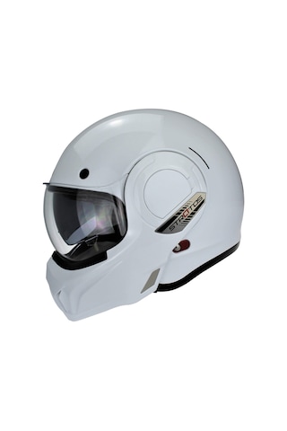 Sway 907 Stratos B-707 Çene Açılır Kask Beyaz