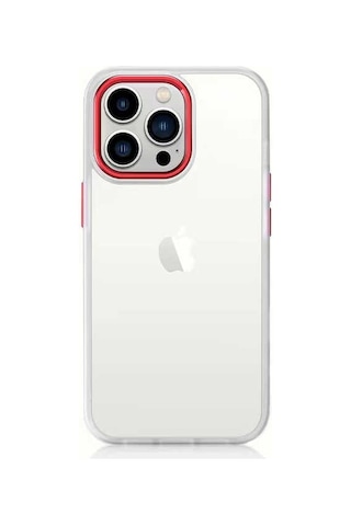 Ardemix Apple iPhone 11 Uyumlu Krom Kılıf-kırmızı Kirmizi