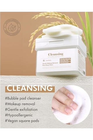 Dermal Rice Bubble Temizleme Pedi Makyaj Temizleyici Peeling Etkili Ve Nemlendirici Temizleme Pedi