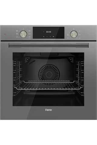 Ferre Flowart Serisi QMS63CPR - CS208 - D079 Gri Ankastre Set