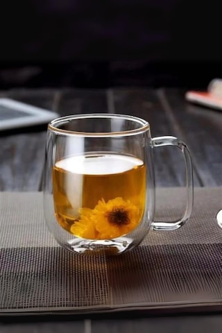 Cam Çift Cidarlı Bardak 350 Ml Şeffaf