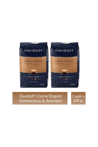 Davidoff Crema Elegant Çekirdek Kahve 2 x 500 G