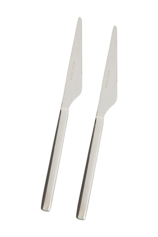 Mudo Home New Premıum Steel 2'li Yemek Bıçağı Gümüş