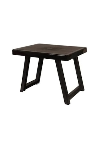Portatif Plastik Katlanabilir Masa - 40 X 50 Cm Abanoz - Beyaz
