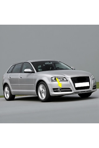 Audi A3 S.back 2009-12 Sağ Sis Farı Kapağı Parlak Krom 8p0807682j
