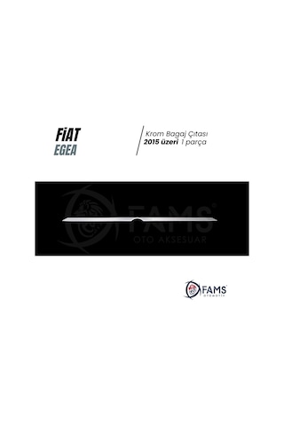 Fiat Egea Sedan Krom Bagaj Çıtası 2015 Üzeri P. Çelik