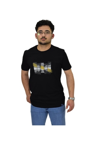Raymons Erkek Sıfıryaka Baskılı Tişört Bgl-st04526 Siyah