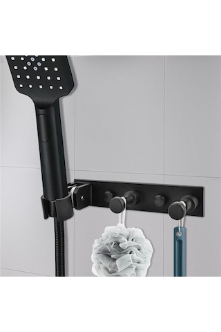 Tongxida Modasından Tutucu Siyah Monte Duş Havlu Asma Banyo Depolama Kancaları Bosphorusboutique Siyah