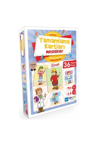 Eğitici Puzzle Oyun & Tamamlama Kartları - Meslekler Eğitici Puzzle Oyun & Tamamlama Kartları - Meslekler