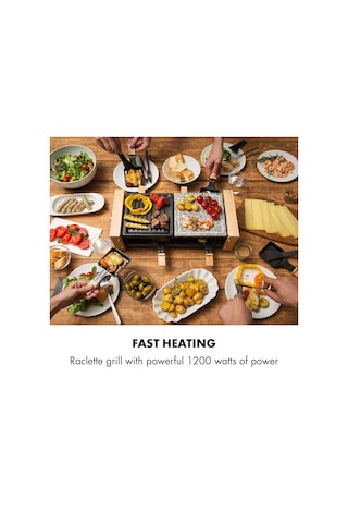 Klarstein Chateaubriand Raclette Grill Elektrikli Taş Izgara ve Barbekü
