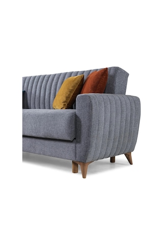 Boston Yataklı Köşe Koltuk Takımı - Gri